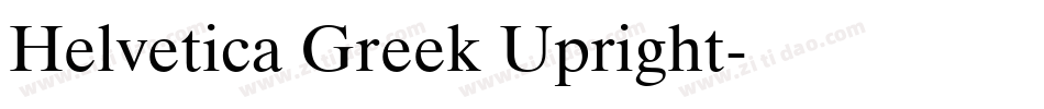 Helvetica Greek Upright字体转换
